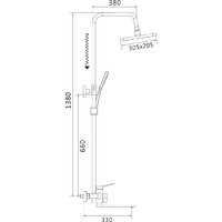 Душевая система  Shevanik S6136C - Превью изображения №26 — Интернет-магазин Time-Shop
