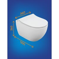 Унитаз подвесной Cersanit Brasko Smart Clean On DPL EO Slim LP 64824 - Превью изображения №13 — Интернет-магазин Time-Shop