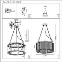 Подвесная люстра ST Luce Velletri SL1627.103.07 - Превью изображения №13 — Интернет-магазин Time-Shop