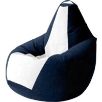 Kreslomeshki Груша Kombo XXXL GKV-145x100-TSB (темно-синий/белый)