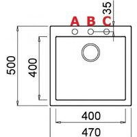 Кухонная мойка Elleci Quadra 102 Bianco G68 - Превью изображения №3 — Интернет-магазин Time-Shop