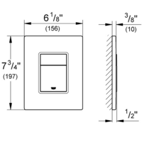 Панель смыва Grohe Skate Cosmopolitan 38732SH0 (альпин-белый) - Превью изображения №5 — Интернет-магазин Time-Shop