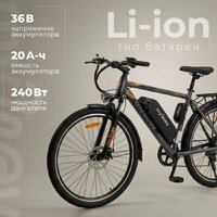 Электровелосипед MyWay Rock 240 Pro 29 р.21 (графитовый) - Превью изображения №2 — Интернет-магазин Time-Shop