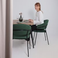 Стул с подлокотниками Алвест AV 433 (изумрудный бархат H-30/черный) - Превью изображения №2 — Интернет-магазин Time-Shop