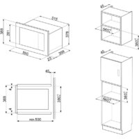 Микроволновая печь Smeg FMI025B3 - Превью изображения №2 — Интернет-магазин Time-Shop
