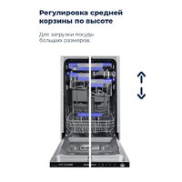 Встраиваемая посудомоечная машина MAUNFELD MLP-08IMRO - Превью изображения №37 — Интернет-магазин Time-Shop