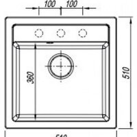 Кухонная мойка Florentina Липси 510 (антрацит) - Превью изображения №5 — Интернет-магазин Time-Shop