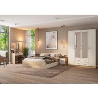 Кровать Тащи в дом Гармония КР605 140х200 (крафт серый/крафт белый) - Превью изображения №3 — Интернет-магазин Time-Shop