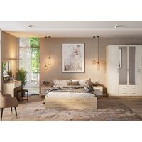 Кровать Тащи в дом Гармония КР605 140х200 (крафт серый/крафт белый) - Превью изображения №4 — Интернет-магазин Time-Shop