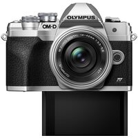 Беззеркальный фотоаппарат Olympus OM-D E-M10 Mark IV Kit 14-42mm (серебристый) - Превью изображения №4 — Интернет-магазин Time-Shop