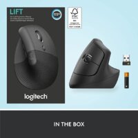 Вертикальная мышь Logitech Lift (графит) - Превью изображения №7 — Интернет-магазин Time-Shop
