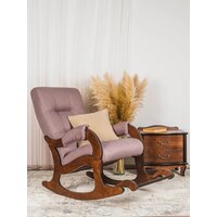 Кресло-качалка Glider Аоста (темно-розовый/орех антик) - Превью изображения №11 — Интернет-магазин Time-Shop
