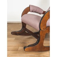Кресло-качалка Glider Аоста (темно-розовый/орех антик) - Превью изображения №13 — Интернет-магазин Time-Shop