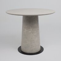 Кухонный стол Lepremo AV 2317 МДФ+керамика 900 (серый матовый Carmen Light Grey/черный+HPL бетао) - Превью изображения №2 — Интернет-магазин Time-Shop