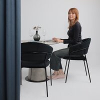 Кухонный стол Lepremo AV 2317 МДФ+керамика 900 (серый матовый Carmen Light Grey/черный+HPL бетао) - Превью изображения №12 — Интернет-магазин Time-Shop