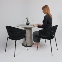 Кухонный стол Lepremo AV 2317 МДФ+керамика 900 (серый матовый Carmen Light Grey/черный+HPL бетао) - Превью изображения №11 — Интернет-магазин Time-Shop