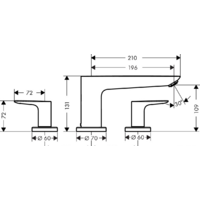 Смеситель Hansgrohe Talis E 71747000 - Превью изображения №2 — Интернет-магазин Time-Shop