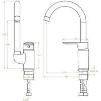 Смеситель Laveo Appia BLP 068D - Превью изображения №2 — Интернет-магазин Time-Shop