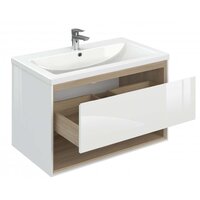  Cersanit Тумба под умывальник Louna 80 SP-SZ-LOU-CO80/Wh - Превью изображения №3 — Интернет-магазин Time-Shop