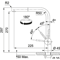 Смеситель Franke Atlas Neo Pull Out (черный) - Превью изображения №2 — Интернет-магазин Time-Shop