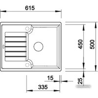 Кухонная мойка Blanco Zia 40 S (серый беж) [517411] - Превью изображения №2 — Интернет-магазин Time-Shop