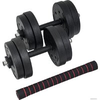 Набор гантелей с соединительным грифом  TREX Sport композитные 2x7.5 кг с соединительным грифом - Превью изображения №3 — Интернет-магазин Time-Shop