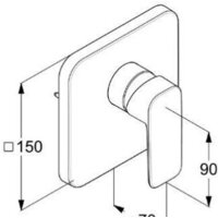 Смеситель без скрытого механизма Kludi Pure & Style 404200575 - Превью изображения №2 — Интернет-магазин Time-Shop