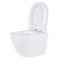 Унитаз подвесной Roxen Antares Tornado в комплекте с инсталляцией StounFix Dual Fresh 6 в 1 968303 (кнопка: белый глянцевый) - Превью изображения №7 — Интернет-магазин Time-Shop