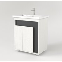  Дабер Тумба под умывальник 015 Тобага/Эридан/Артвин 60 Т15.6Т.0.20 (белый древесный/серый) - Превью изображения №2 — Интернет-магазин Time-Shop