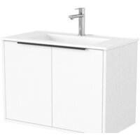 Дабер Тумба под умывальник 018 70 Т18.7.0.5Ч (белый древесный/ручка черная)