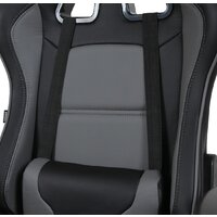 Игровое (геймерское) кресло Brabix GT Racer GM-100 (черный/серый) - Превью изображения №8 — Интернет-магазин Time-Shop