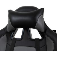Игровое (геймерское) кресло Brabix GT Racer GM-100 (черный/серый) - Превью изображения №7 — Интернет-магазин Time-Shop