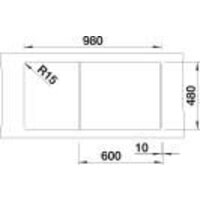 Кухонная мойка Blanco Zia XL 6 S 517561 (белый, клапан-автомат) - Превью изображения №5 — Интернет-магазин Time-Shop