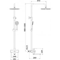 Душевая система  Vieir V383562 - Превью изображения №2 — Интернет-магазин Time-Shop