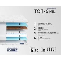 Матрас Фабрика сна Топ-6 Mini 80x160 - Превью изображения №2 — Интернет-магазин Time-Shop