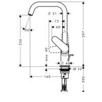Смеситель Hansgrohe Focus E2 31609000 - Превью изображения №2 — Интернет-магазин Time-Shop