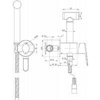 Гигиенический душ Deante Arnika Nero BQA N34M - Превью изображения №2 — Интернет-магазин Time-Shop