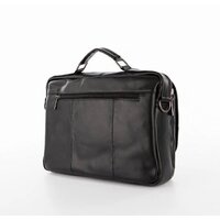 Мужская сумка Poshete 253-35202-24-BLK (черный) - Превью изображения №2 — Интернет-магазин Time-Shop