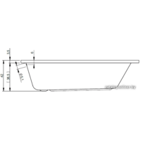 Ванна Riho Dola 160x70 BB30 (без ножек) - Превью изображения №3 — Интернет-магазин Time-Shop