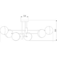 Люстра средней высоты Евросвет Nuvola 70129/6 (хром) - Превью изображения №2 — Интернет-магазин Time-Shop
