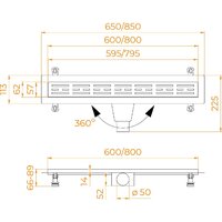 Трап/канал RGW Drain Leo-20 60212060-01 - Превью изображения №6 — Интернет-магазин Time-Shop
