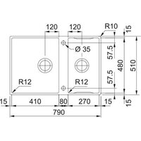 Кухонная мойка Franke Box Center BWX 120-41-27 122.0579.553 - Превью изображения №4 — Интернет-магазин Time-Shop