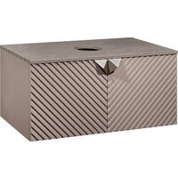  Runo Тумба под умывальник Runo Андорра 85 (подвесная, кашемир серый/дуб какао) - Превью изображения №2 — Интернет-магазин Time-Shop