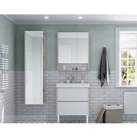  Акватон Шкаф с зеркалом Сканди 70 1A252202SDB20 (белый/дуб верона) - Превью изображения №3 — Интернет-магазин Time-Shop