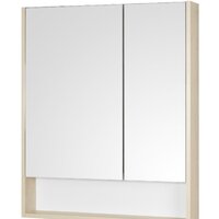 Акватон Шкаф с зеркалом Сканди 70 1A252202SDB20 (белый/дуб верона)