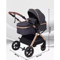 Универсальная коляска Rant Basic Roller Gold RA161 (2 в 1, grey) - Превью изображения №3 — Интернет-магазин Time-Shop