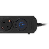 Сетевой фильтр IPPON BK-6-EU-1.8-10-B (1.8м, 6 розеток, черный) - Превью изображения №5 — Интернет-магазин Time-Shop