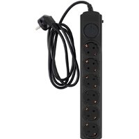 Сетевой фильтр IPPON BK-6-EU-1.8-10-B (1.8м, 6 розеток, черный) - Превью изображения №3 — Интернет-магазин Time-Shop