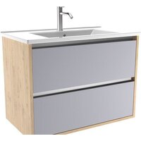 ЗОВ Тумба с умывальником Парма 100 P100LC0MSMC1A-OL100 (сталь/каштан)