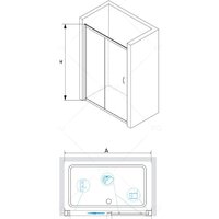 Стеклянная шторка для ванны RGW Passage PA-016 350801616-11 (хром/прозрачное стекло) - Превью изображения №3 — Интернет-магазин Time-Shop